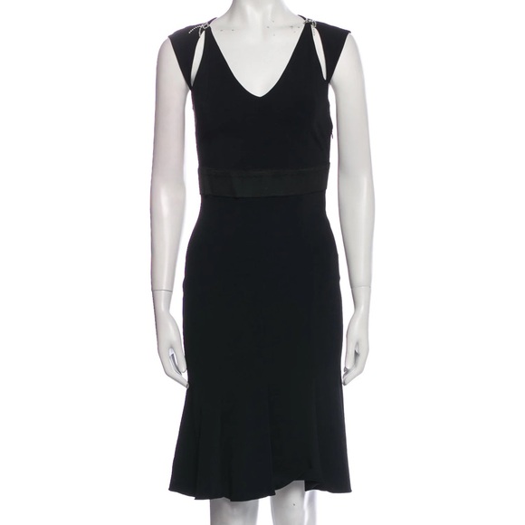 Blumarine Elegant Black Sleeveless Dress - Picture 1 of 5